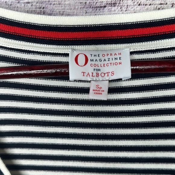 The Oprah Magazine for Talbots Stripe Cardigan Size S - Picture 5 of 8